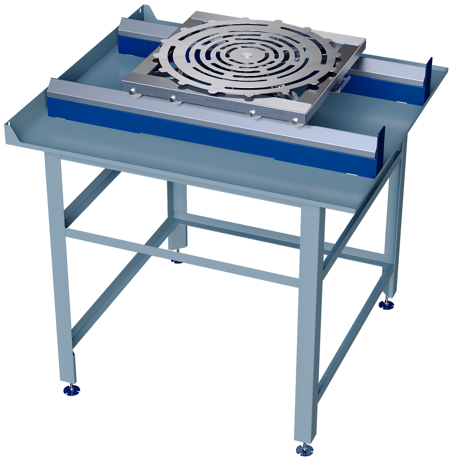 Rotary and pull-out table